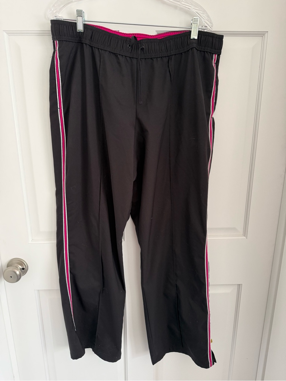 Made for Life black, pink, and white athletic pants